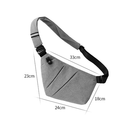 Bolso bandolera antirrobo para hombre seguridad y estilo 🛡️