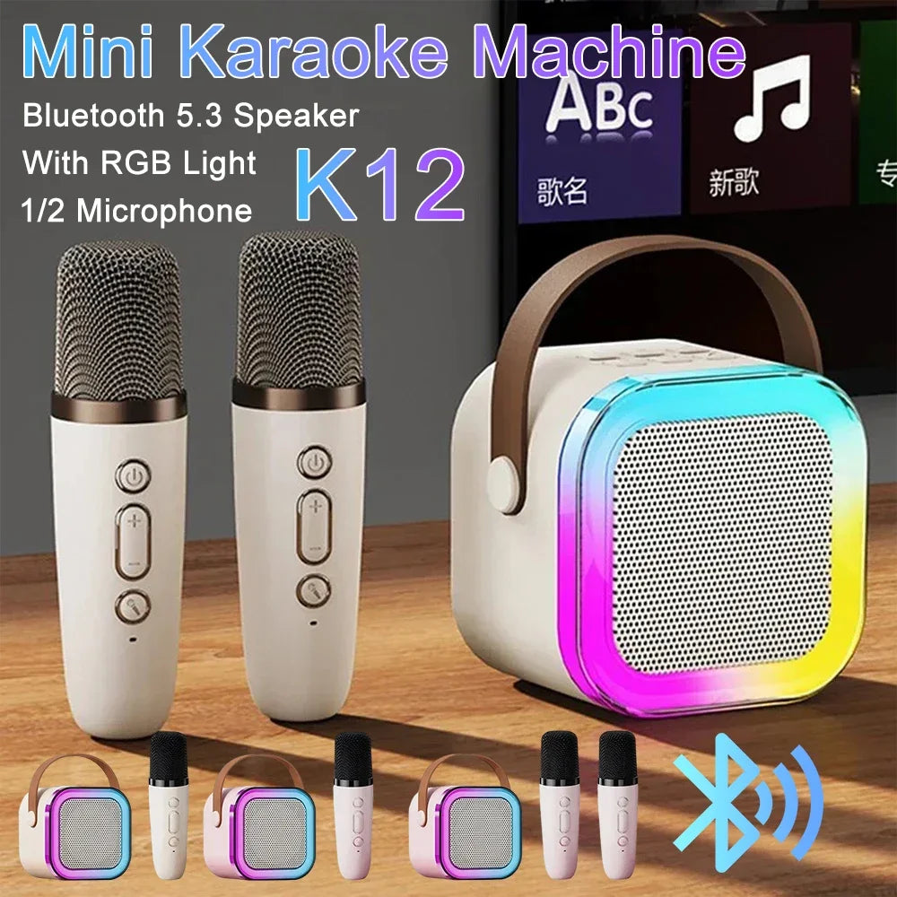 Tragbare Bluetooth-Karaokemaschine mit Mikrofon 🎤