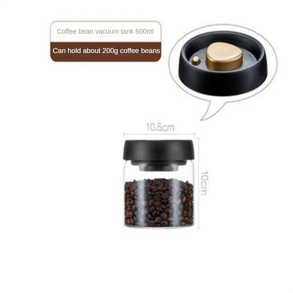 Bocal de stockage minimaliste pour aliments et grains de café