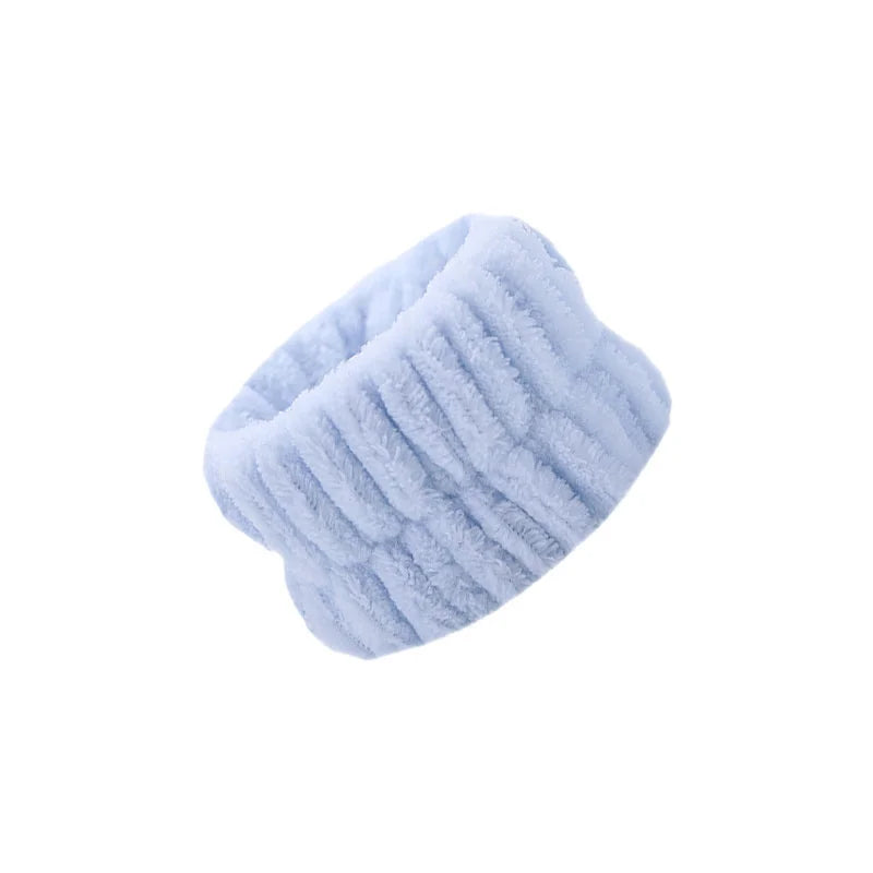 Bracelet en flanelle douce et absorbante pour lavage du visage