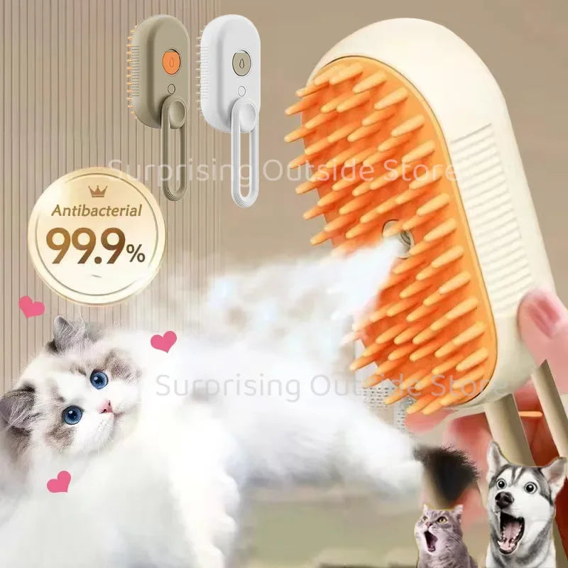 Brosse vapeur pour chiens et chats.