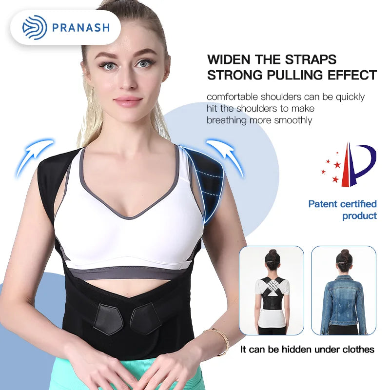 Correcteur de posture ergonomique pour soulagement des douleurs