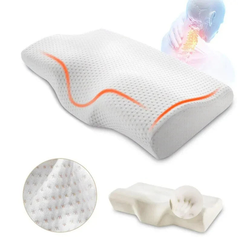 Coussin orthopédique à mémoire de forme pour soutien cervical