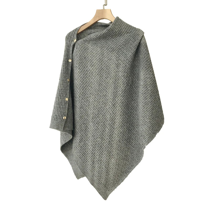 Echarpe poncho en polyester, parfait pour toutes occasions