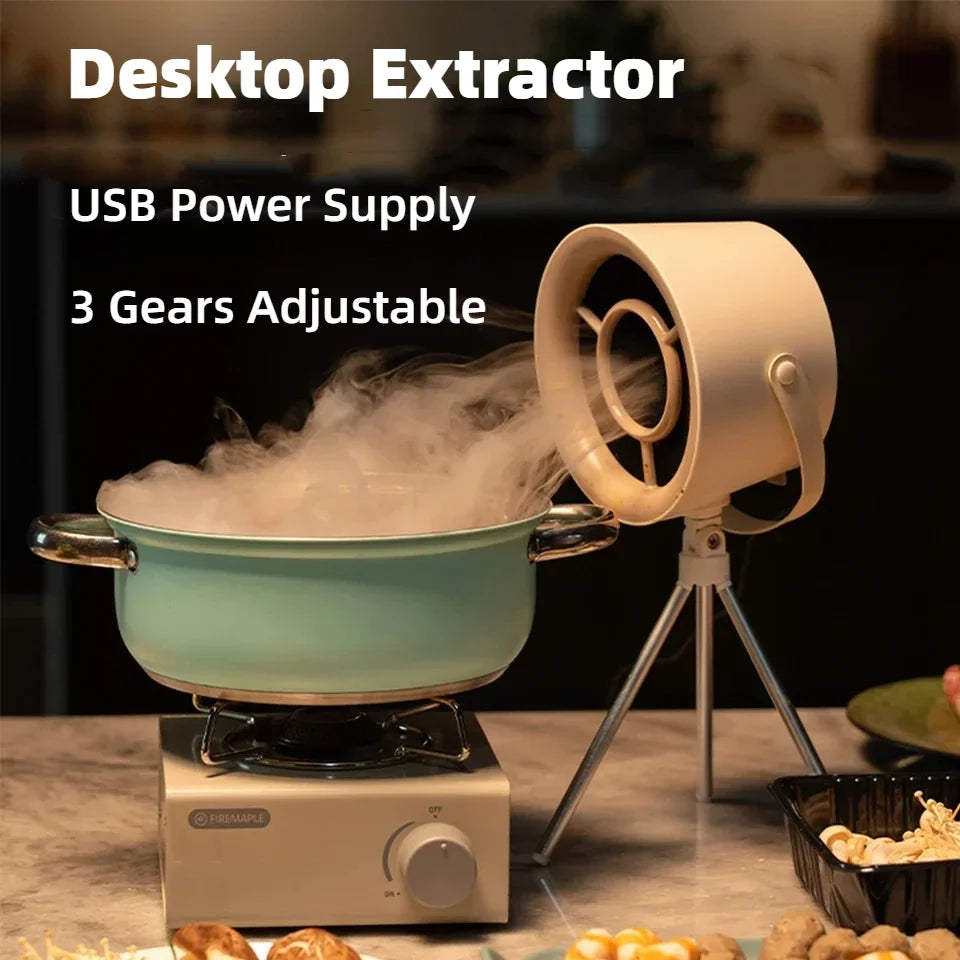 Hotte aspirante portable USB pour petite cuisine et barbecue