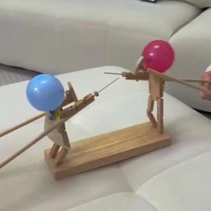 Jeu de ballon en bois solide pour combat entre amis