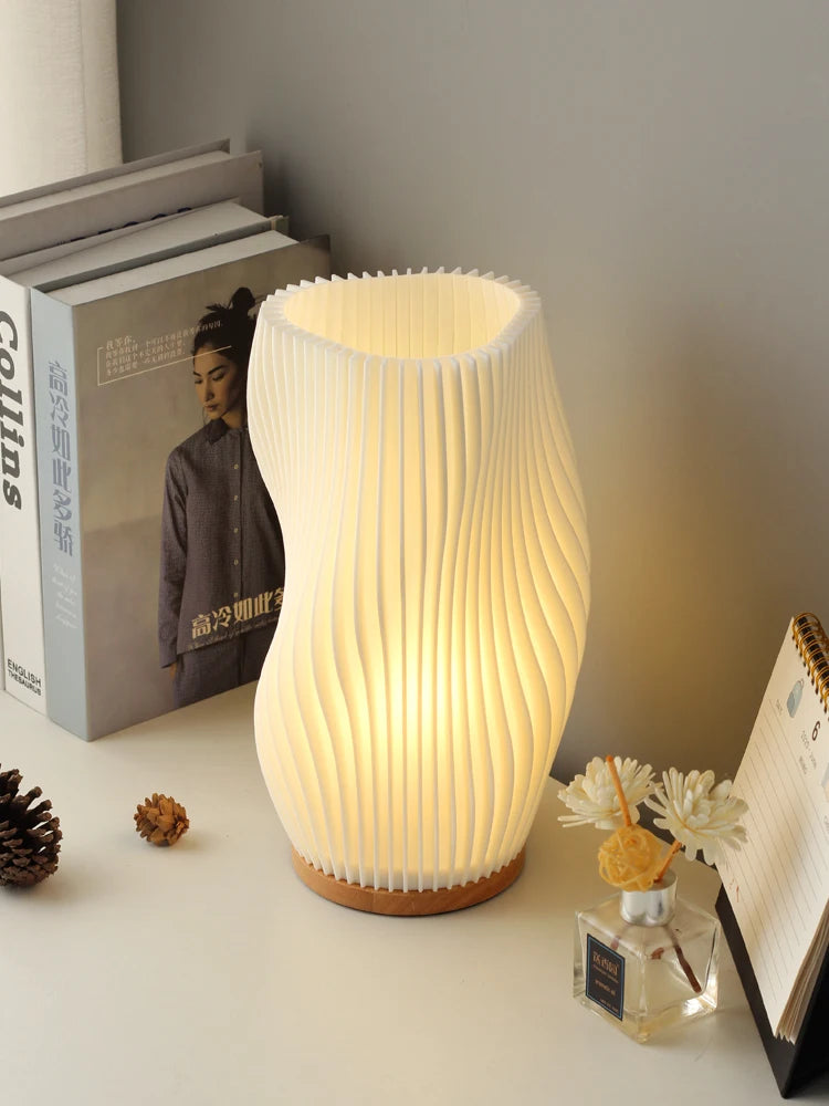 Lampe 3D plissée pour bureau