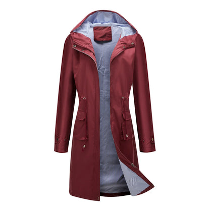 manteau femme en polyester et nylon durable