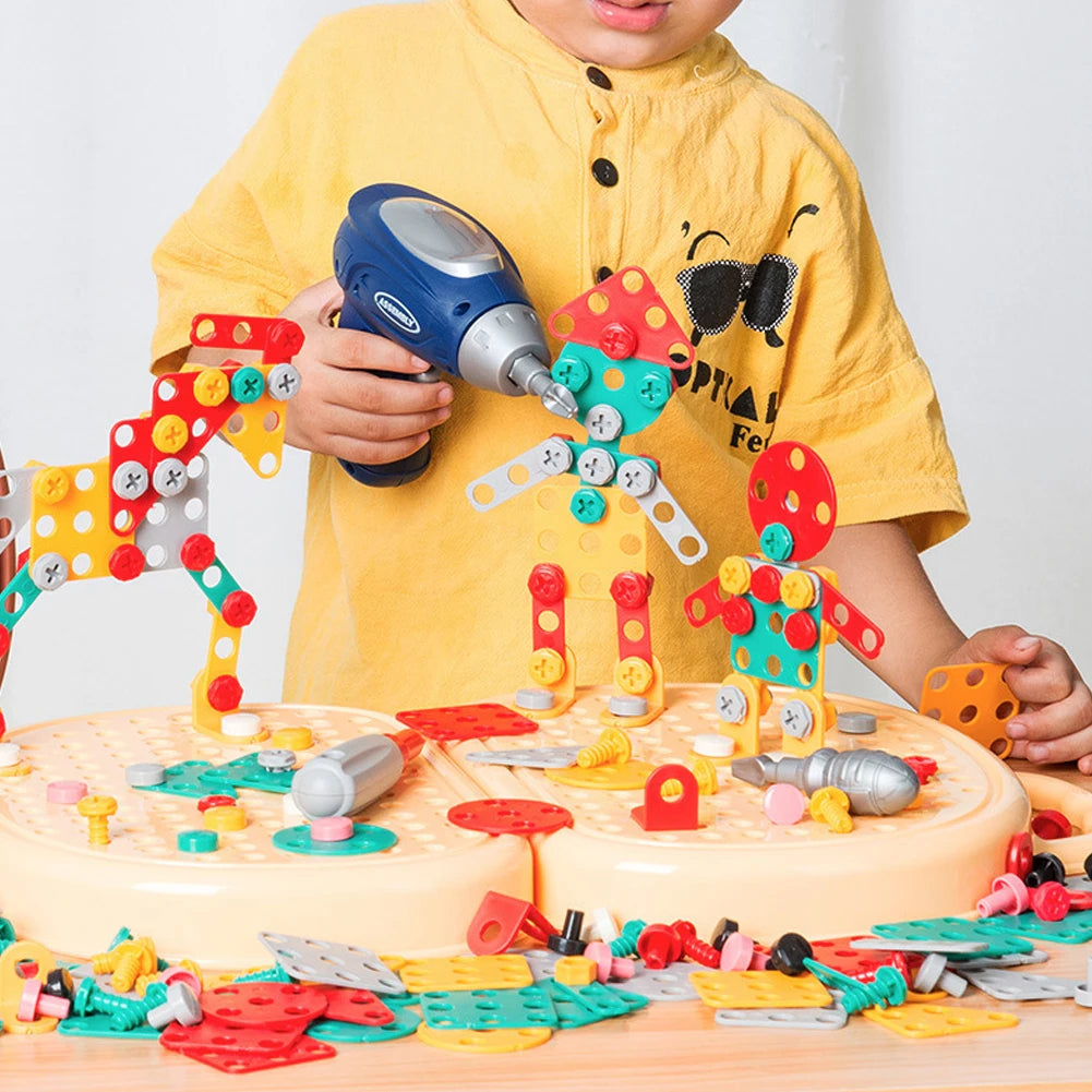 Perceuse électrique en plastique pour enfants.