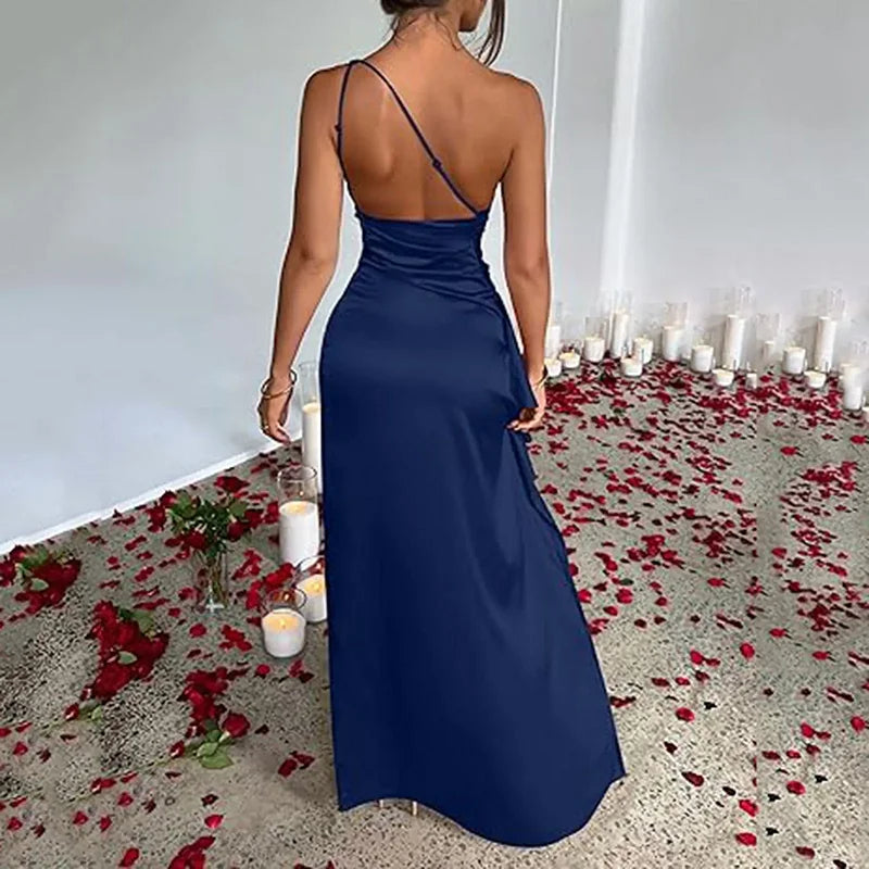 Robe longue avec fente sexy pour mariage et soirée