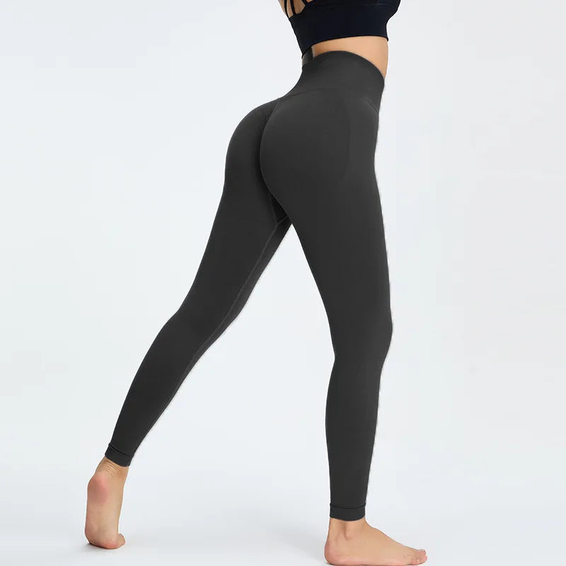 Yoga legging seamless taille haute pour femmes