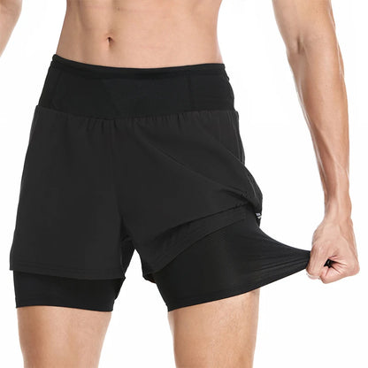 Shorts 2 en 1 pour hommes