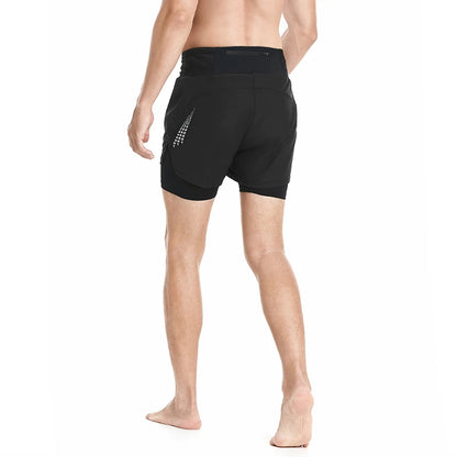 Shorts de course avec taille haute ajustable