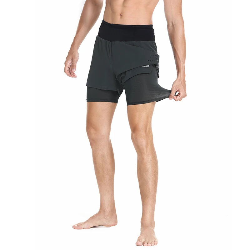 Shorts de course avec elements reflechissants