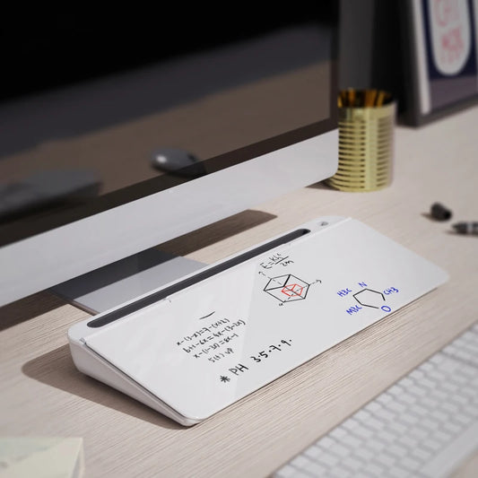 Tableau blanc en verre trempé pour bureau