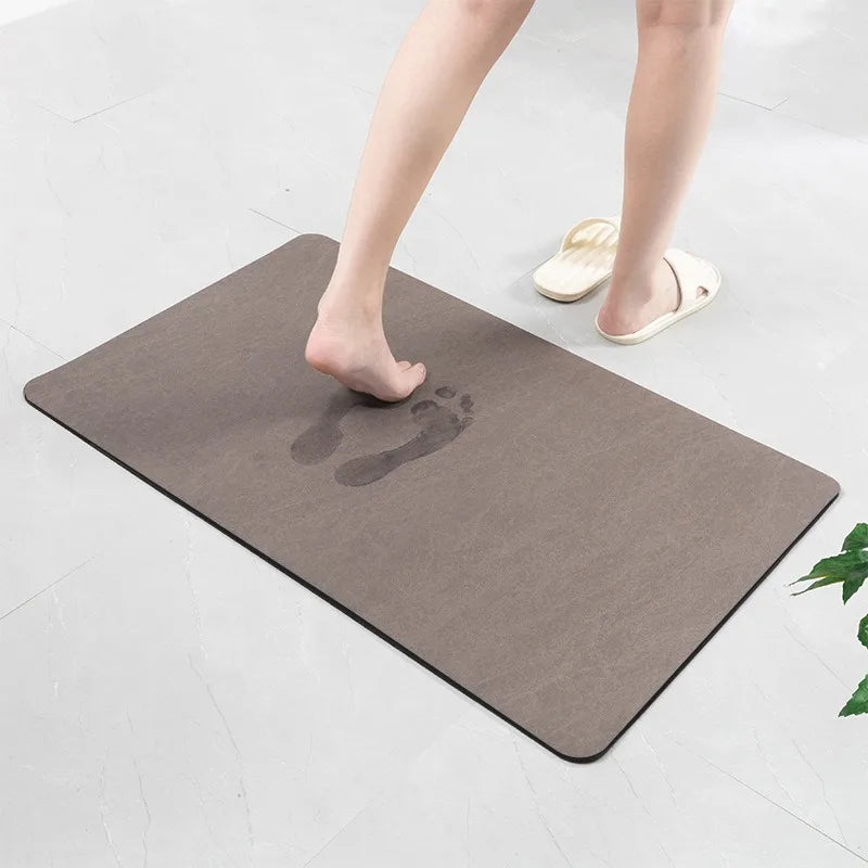 Tapis absorbant rapidement l'eau pour sol de salle de bain