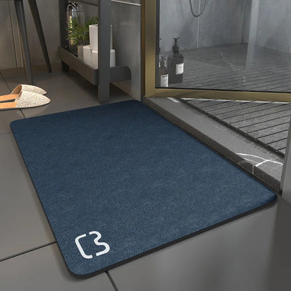 Tapis flexible en caoutchouc naturel pour salle de bain et entrée