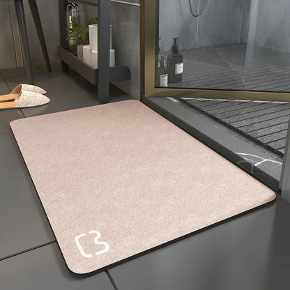 Tapis en boue de diatomée à séchage rapide pour salle de bain