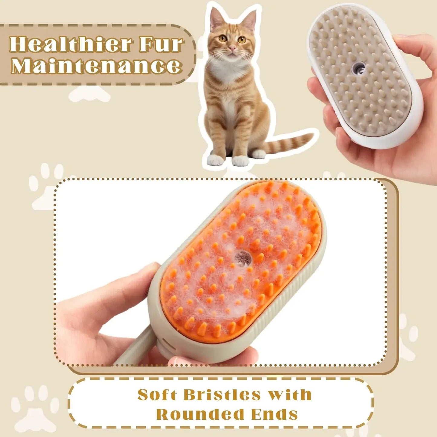 Brosse multifonction pour toilettage.